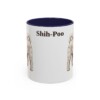 11oz Shih-Poo Mug, Navy, front view