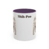 11oz Shih-Poo Mug, Purple, front view