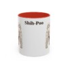 11oz Shih-Poo Mug, Red, front view