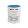 11oz Shih-Poo Mug, Light Blue, front view