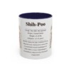 11oz Shih-Poo Mug, Navy, front view