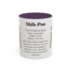 11oz Shih-Poo Mug, Purple, front view