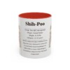 11oz Shih-Poo Mug, Red, front view