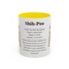 11oz Shih-Poo Mug, Yellow, front view