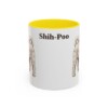 11oz Shih-Poo Mug, Yellow, front view