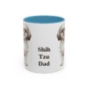 11oz Shih Tzu Dog Dad Mug, Light Blue, front view