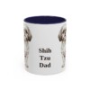 11oz Shih Tzu Dog Dad Mug, Navy, front view