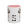 11oz Shih Tzu Dog Dad Mug, Pink, front view