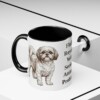 11oz Funny Shih Tzu Mug, Black, lifestyle photo