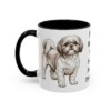 11oz Funny Shih Tzu Mug, Black, left side view