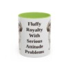 11oz Funny Shih Tzu Mug, Light Green, front view