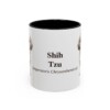 11oz Shih Tzu Latin Mug, Black, front view