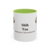 11oz Shih Tzu Latin Mug, Light Green, front view