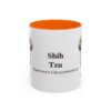 11oz Shih Tzu Latin Mug, Orange, front view
