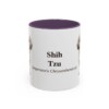 11oz Shih Tzu Latin Mug, Purple, front view