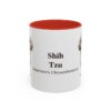 11oz Shih Tzu Latin Mug, Red, front view