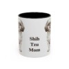 11oz Shih Tzu Dog Mom Mug, Black, front view