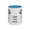 11oz Shih Tzu Dog Mom Mug, Light Blue, front view