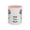 11oz Shih Tzu Dog Mom Mug, Pink, front view