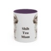 11oz Shih Tzu Dog Mom Mug, Purple, front view