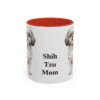 11oz Shih Tzu Dog Mom Mug, Red, front view