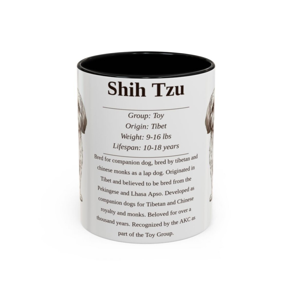 11oz shih tzu mug, Black