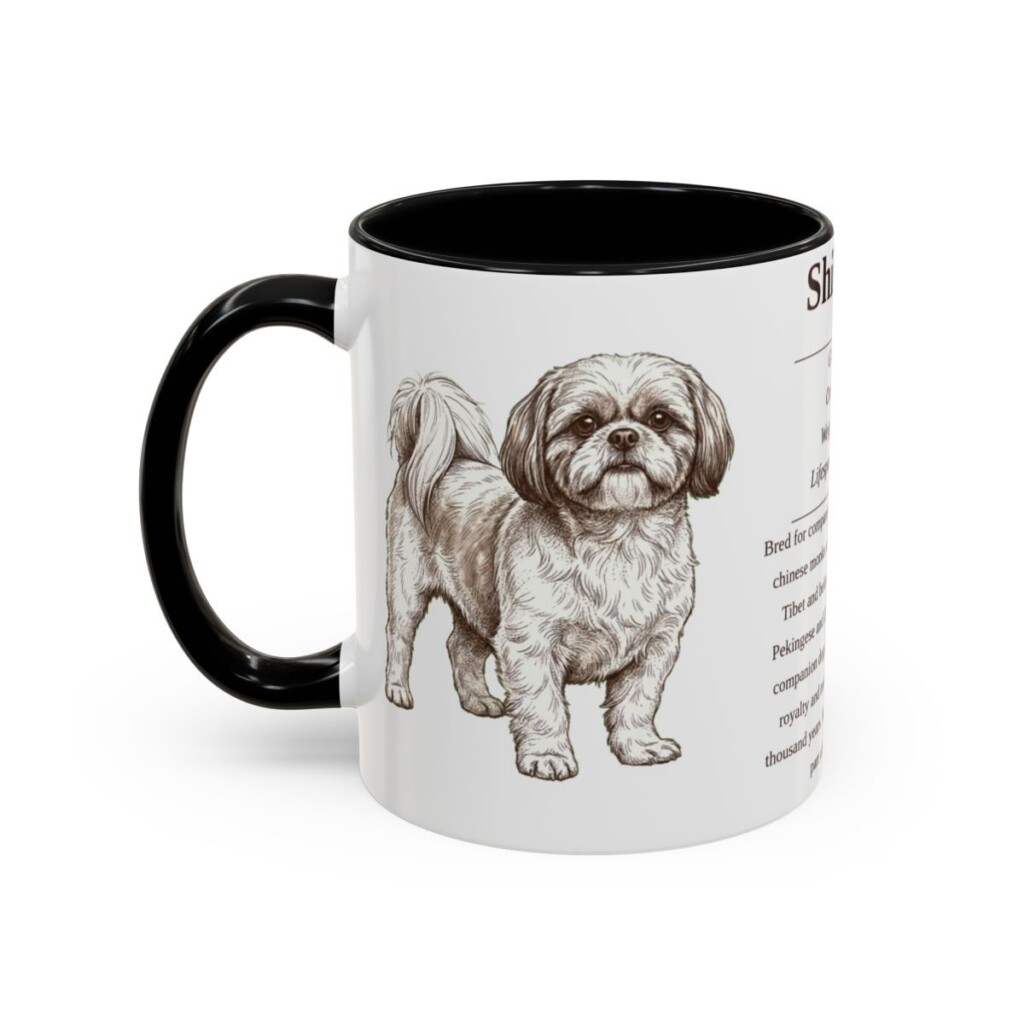 11oz shih tzu mug, Black
