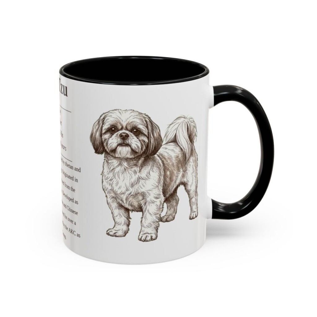 11oz shih tzu mug, Black