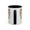 11oz Siberian Husky Mug, Black, back view