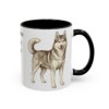 11oz Siberian Husky Dog Mom Mug, Black, right side view