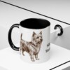 11oz Silky Terrier Mug, Black, lifestyle photo