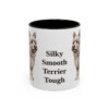 11oz-silky-terrier-mug-humor-black-front 11oz Funny Silky Terrier Mug, Black, front view