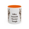 11oz-silky-terrier-mug-humor-orange 11oz Funny Silky Terrier Mug, Orange, front view
