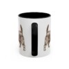 11oz Silky Terrier Latin Mug, Black, back view
