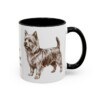 11oz Silky Terrier Latin Mug, Black, right side view