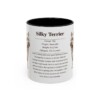 11oz Silky Terrier Mug, Black, front view