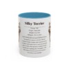 11oz Silky Terrier Mug, Light Blue, front view