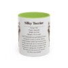 11oz Silky Terrier Mug, Light Green, front view