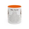 11oz Silky Terrier Mug, Orange, front view