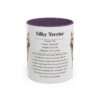 11oz Silky Terrier Mug, Purple, front view
