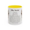 11oz Silky Terrier Mug, Yellow, front view