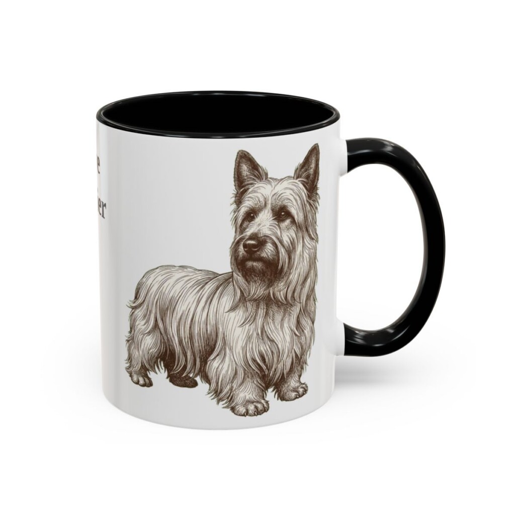 11oz-skye-terrier-mug-black-right 11oz Skye Terrier Mug, Black, right side view