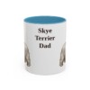 11oz-skye-terrier-mug-dad-light-blue 11oz Skye Terrier Dog Dad Mug, Light Blue, front view