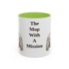 11oz Funny Skye Terrier Mug, Light Green, front view