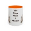 11oz Funny Skye Terrier Mug, Orange, front view