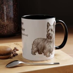 11oz-skye-terrier-mug-latin-black 11oz Skye Terrier Latin Mug, Black, lifestyle photo