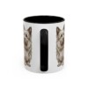 11oz Skye Terrier Latin Mug, Black, back view