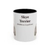 11oz Skye Terrier Latin Mug, Black, front view
