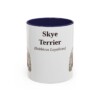 11oz Skye Terrier Latin Mug, Navy, front view