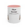 11oz Skye Terrier Latin Mug, Pink, front view